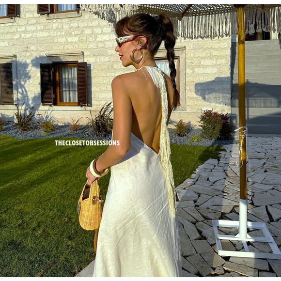 ZARA LIMITED EDITION!!! Linen Maxi Dress NWT - Picture 3 of 16